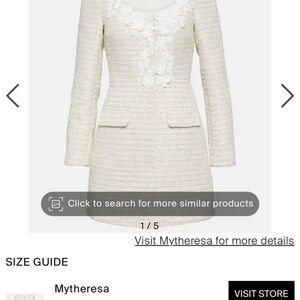 self portrait cream dress